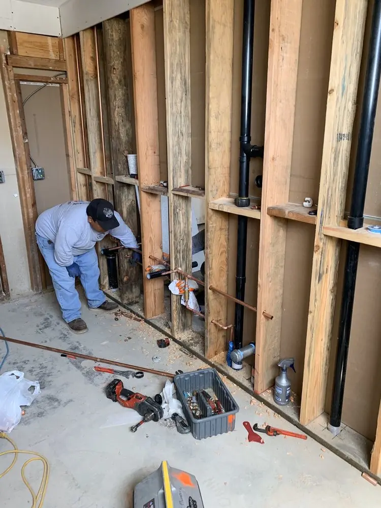 Commercial rough-in plumbing for Water Heater Replacement in Lake Brant